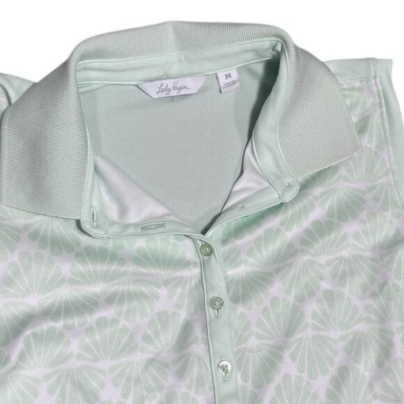 Lady Hagen Women's Mint Green Seashells Sleeveless Golf/Tennis Tank - Size M - Picture 2 of 4